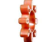 Tannkrans / spider Rotex 38 92 Sh.A Oransje (gul) 190Nm